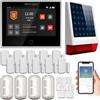 Wolf Guard antifurto allarme casa domestico con touch screen da 7 pollici, sistema di sicurezza intelligente 4G + WiFi app Tuya, con sirena solare da esterno 110dB, Rilevatore di movimento (WT4F-W06)