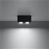 Applique Rettangolare da soffitto 2xGU10 QUAD in alluminio