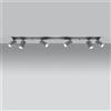 Lampada da Soffitto 6xGU10 RING 6L Orientabile in Acciaio