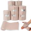 HaploS 6 pezzi Bendaggio Elastico, Elastiche Mediche a Compressione, Bendaggio Compressivo Bendaggio Clastico con Clip Metalliche, Bendaggio a Compressione Sportivo, per Ginocchia Caviglie Polso(5/7.5/10cm)