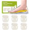 Bukihome Proteggi tallone per scarpe senza adesivo - 3 paia Bukihome Imbottiture per scarpe larghe, morbidi cuscinetti per proteggere il tallone posteriore, prevenire scivolamenti, alleviare il dolore