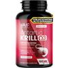 PARAFARMACIA, ORGANIC VITAMINS & FOOD OVF Olio di Krill Antartico 180 Capsule Molli Softgel con Omega 3 Astaxantina e Fosfolipidi EPA DHA Naturali Omega 3 Krill Oil Origine Marina Senza Glutine, Soia e Lattosio Senza Retrogusto