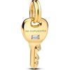 Vegaine Chiave d'oro Charms Ciondolo per Braccialetti San Valentino Festa della Mamma Gioielli Regali per Donne
