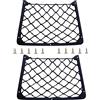 BuxiuGK 2 Pezzi Rete Portaoggetti Auto con Telaio in Plastica,31x21cm Universale Storage Mesh Net Organizers con 10 Viti per Auto Sedile per Utensili Camper,Barche,Casa