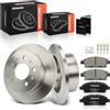 Frankberg 2x Dischi Freno + 4x Pastiglie dei Freni Posteriore 77364016 | Compatibile con Fiat Ducato 250, Peugeot Boxer, Citroën Jumper; Diametro circa 279,7mm, Pieno, 1611140880, 1611457480