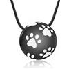 AIWENXI Collana con ciondolo a forma di urna zampa, per animali domestici, per animali domestici, cenere, animali, keepsake, Memorial Charm