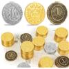 Byhoo 50 monete DND in metallo, 1,2 oro argento rame token con valore facciale per gioco da tavolo e tabletop RPG, monete in metallo fantasy per pirati, gioco, feste, cosplay