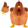PLNVNVP Pollo Giocattoli di Peluche, Pollo Peluche Bambola, Simulazione Pulcino Simpatico Morbido Pollame Bambole Animali Selvatici, Ragazzi e Ragazze Regalo 15 x 15 x 22cm