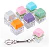 Byhoo 6 Pcs Tastiera Fidget Giocattoli, Basso Volume & Clic Fidget Keyboard, Portachiavi Giocattolo Decompressione, Tastiera Meccanica Fidget Clicker, Pulsante Fidget Antistress