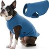 Gooby Gilet per cani in pile elasticizzato, taglia XXL, colore blu acciaio
