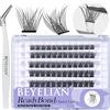 BEYELIAN Ciglia Finte Ciuffetti Autoadesive Riutilizzabili, 72 Pcs D+ Curl Self Adhesive Ciuffetti Extension Ciglia Fai Da Te Ciglia Finte per Uso Personale a Casa (R38)