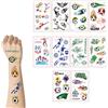 Taiyyi 10 fogli Tatuaggi Temporanei di Calcio per Bambini,Adesivo Tatuaggio Calcio,ragazzo e ragazza,Per i mondiali di calcio, feste, compleanni, celebrazioni(A)