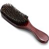Restokki Spazzola Per Capelli Ondulata in Pura Setola di Cinghiale, Spazzola in Setola di Cinghiale Per Uomo Donna, Spazzola Per Capelli Per Lisciare, Acconciare, Stili Ondulati