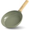 Römertopf Padella 20 cm in Alluminio con Rivestimento Antiaderente - Padella per Friggere e Rosolare, Manico Ergonomico, Verde, senza PFAS, tradizione dal 1967