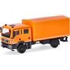 Herpa Modellino camion MAN TGM MzKW (veicolo multifunzione), arancione comunale, miniatura in scala 1:87, da collezione, Made in Germany, in plastica