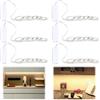 MXTIMWAN Striscia LED a Batteria, 6 Pezzi Striscia Led, 1 Metri Luce Armadio LED, 3000K Bianco Caldo Luci LED Cucina, per Scale, Cucina, Armadio, Vetrina, Corridoi, Scrivania