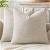 MIULEE Copricuscini per divano set da 2 pezzi 45x45 colore beige morbidi ed eleganti adatti per divano e decorazione del soggiorno