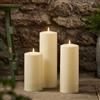 Lights4fun TruGlow® Set di 3 Candele Solari a LED Senza Fiamma Impermeabile Decorazione per Esterni