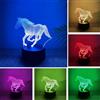 BIRBANN Lampada Cavallo 3D, Lampada Comodino Camera Intelligente A 7 Colori, Luce Notturna Bambini LED Regalo Di Compleanno Per Ragazzi E