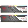 Patriot Ram UDIMM DDR5 48GB Patriot Viper Venom RGB Dual-Kit 2x 24GB 6000MHz CL30 1.35V Nero [PVVR548G600C30K]