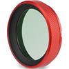 Haoge LUV-X54R Paraluce in metallo con protezione UV MC filtro ultravioletto multistrato per fotocamera Fujifilm X100VI Fuji X100V, rosso