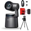 OBSBOT Tail Air NDI NH3 Attivato con Treppiede, 4K NDI PTZ Webcam Telecamera con Tracciamento AI, App Intelligente, Wireless HDMI/USB-C, Videocamera per Live Streaming/Chiesa/Sport, ecc.