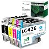 Greenjob LC426 Cartucce Compatibili per Brother LC426 LC426VAL LC-426XL LC-426XLVAL LC426XLVAL Multipack per Brother MFC-J4335DW MFC-J4340DW MFC-J4535DW MFC-J4540DW (1 Nero/1 Ciano/1 Magenta/1 Giallo)