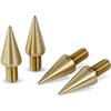 PrecisionGeek® Speaker Spikes M8 - Piedini Anti-Vibrazione per Diffusori e Altoparlanti Hi-Fi (Ottone Ø10, M8×10 mm)