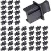 GINTOOYUN FENGQLONG - Tappi antipolvere per porta Ethernet RJ45, 50 pezzi, colore: nero