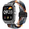 CHANRASI Nylon Cinturino Compatibile con Xiaomi Redmi Watch 4/Xiaomi Mi Band 8 Pro,Regolabile Sport Cinturino Compatibile con Redmi Watch 4,Cowboy colorato