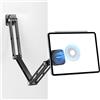 OHLPRO Supporto Magnetico Tablet Muro in Alluminio, Supporto da Parete per iPad con Cerchio Magnetico per Magsafe e 6 N52 Magneti Compatibile con iPad Pro Air Mini iPhone 17 Pro Max Galaxy Tab S9