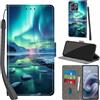 Haninsuze Cover per Motorola Moto G86 5G/ G86 Power 5G, artico | Pelle PU Portafoglio, Porta Carte, Magnetica, Libro, Antiurto Custodia