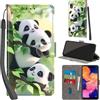 PHINIENLAND Cover per Samsung Galaxy A10 custodia portafoglio Pandas | 3 scomparti carte, 1 tasca banconote, Chiusura magnetica, Supporto, Pelle PU flip cover per Samsung A10