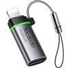 mcdodo Adattatore USB C a Lightning iPhone Aadapter 36W PD spegnimento intelligente ricarica rapida e trasferimento dati USB C femmina a i-OS maschio compatibile con iPhone