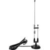 UAYESOK Antenna Radio Mobile Dual Band VHF UHF Base Magnetica da 2m/70cm - Connettore PL259 e Cavo Coassiale RG-58 da 4m (13ft) per Veicolo, Auto, Bus, Taxi, Transceiver, Scanner di Polizia, Radio