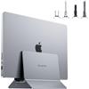 PULWTOP Supporto Verticale per Laptop, Supporto pc portatile Compatible con MacBook Air & Pro, Mac Mini, iPad, and other any laptops, Desk Stand Supporto macbook in alluminio