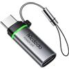mcdodo Adattatore da Lightning a USB C da 60 W, adattatore da iPhone a USB C, spegnimento automatico a LED, ricarica rapida per iPhone 15/Galaxy S24/S23, MacBook Pro/Air, Pad, Pixel e dispositivi di