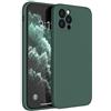 Mixroom - Cover Custodia Case per iPhone 12 Pro Max Protezione Copre Fotocamera in Silicone TPU Opaco con Bordi Piatti Colore Verde Foglia