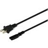 prometeo electronics Cavo alimentazione da Spina Americana (usa) a presa IEC320 C7 lunghezza 1,8mt