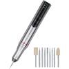 Candeon Mini Utensile Rotante a Batteria, 3,7V Mini Trapano a Batteria Utensile Multifunzione, 6000-20000rpm 3-Velocità Mini Utensile Rotante Senza Fili Multifunzione Smerigliatrice per Incisione, Foratura