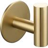 Tecmolog Gancio asciugamano in acciaio inox porta cappotto parete aderente bagno oro spazzolato, SBH235J