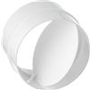 LIRAST Ø 125mm Giunto con Valvola Antiritorno - Raccordo/Connettore Per Tubo Tondo
