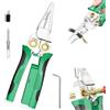AURIVEE Pinza Spelafili Multiuso 8 in 1 con Tester di Tensione, Pinza per Taglio, Spelatura e Crimpatura, Tester AC/DC 12-250V per Filo Phase/Neutro, Attrezzo per Elettricisti