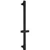 Hoopever Asta per doccia nera, barra di scorrimento per bagno in acciaio inox, regolabile in altezza, supporto per doccia e doccia, totale 660 mm