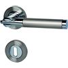 Alpertec, 88022300, Acciaio Cairo - R per porte delle stanze maniglia impostato Maniglie Armatura