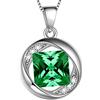 Aurora Tears Collana con ciondolo zodiacale Aurora Tears, in argento Sterling 925 con catena da 45,7 cm e Argento, colore: 05_may, cod. DP0029G