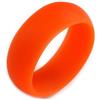 Avalaya Bracciale rigido in acrilico opaco arancione audace, larghezza 30 mm, diametro 68 mm, misura media, Inner diameter 65 - 68mm, Plastica, Nessuna pietra preziosa