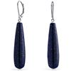 Bling Jewelry Orecchini Pendenti A Goccia Allungati Con Gemma Blu Di Lapislazzuli Per Le Donne (Argento 925)