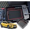GAFAT Compatibile con Kia Ceed Proceed XCeed SW GT Line 2018-2025 2026 Vano Portaoggetti Console Centrale, Organizer Scatola Contenitore per Braccioli, Accessori Ceed XCeed (Rosso 1)