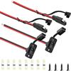 HAAMNING7 SAE Power Socket Sidewall Port Rettangolare SAE Connettore Rapido Cablaggio Adattatore Spina, Cavo di Prolunga SAE 10AWG per Pannello Solare RV Moto Generatore Batteria Caricabatterie